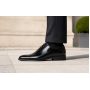 Pantofi barbati eleganti din piele naturala de culoare negru lac - GKR200LN